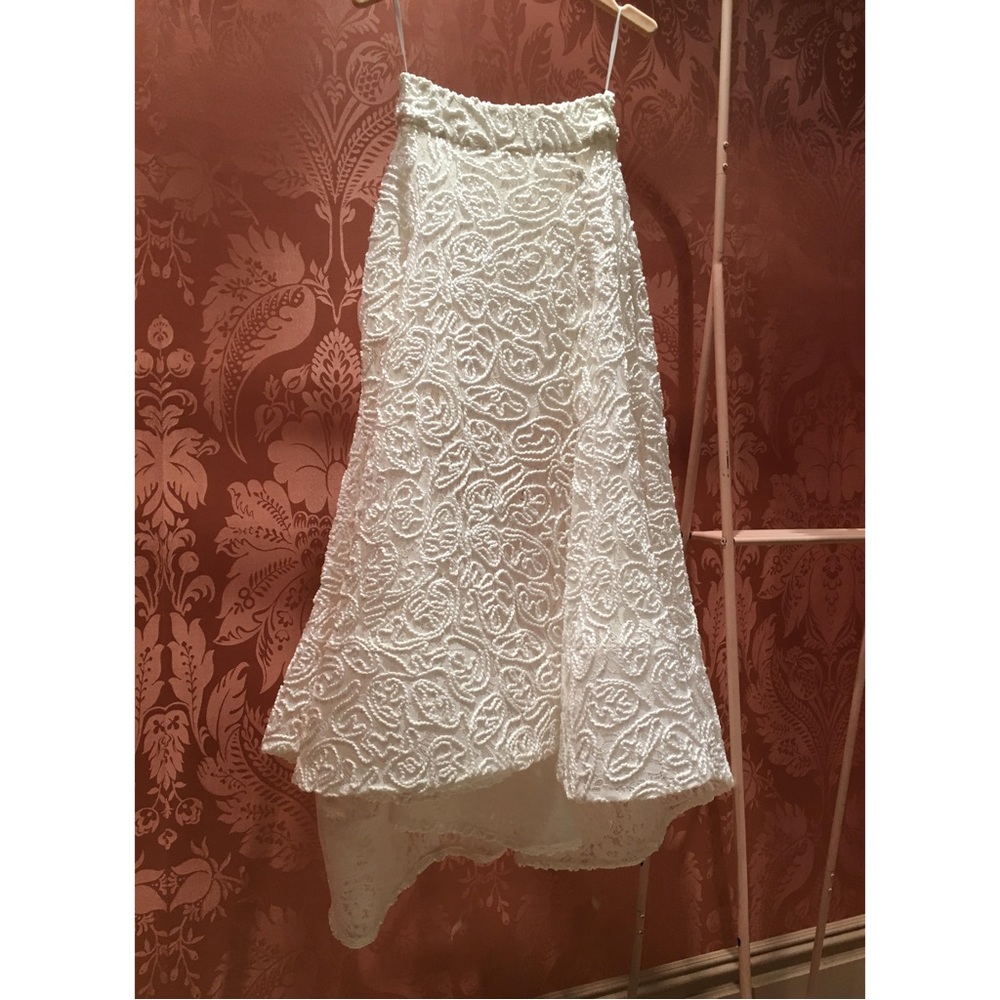 Maticevski Promising Embroidered Lace Midi Skirt Top Wedding Dress - Picture 5 of 14